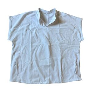 NWT Mandala White Equa-Tek Technology Short Sleeve  Scrub Size XL Top